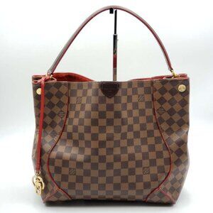 Authentic Louis Vuitton Caissa Brown Damier Ebene Canvas Shoulder Bag 700-102025